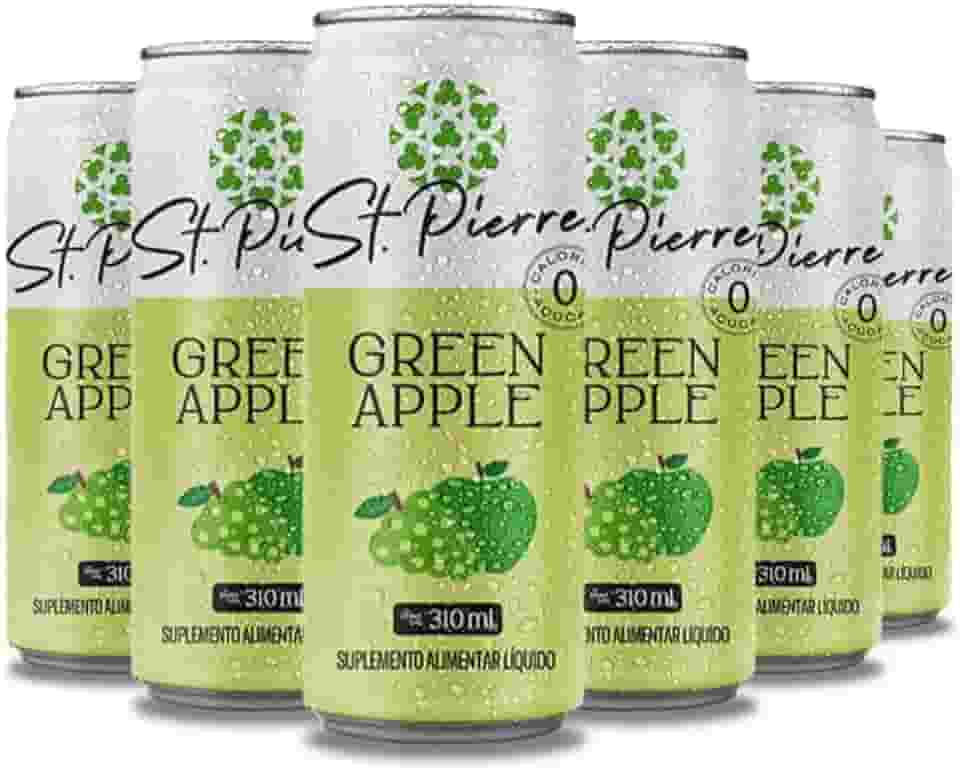Combo Pack 6 latas Refrigerante Diet Zero Açúcar 310ml Pierre (Green Apple)