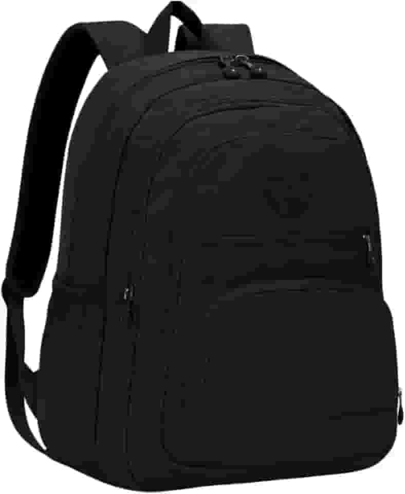 Mochila Feminina Masculina Tactel Notebook Escolar Resistente Grande Costas Juvenil Escola Preta
