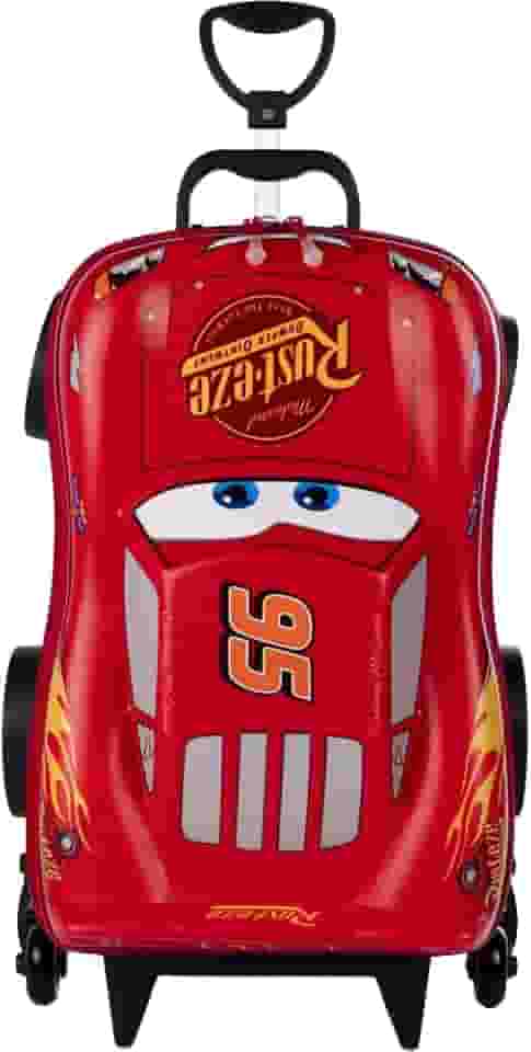 Mochilha Infantil Rodinha Carros Relâmpago Mcqueen 3d Maxtoy
