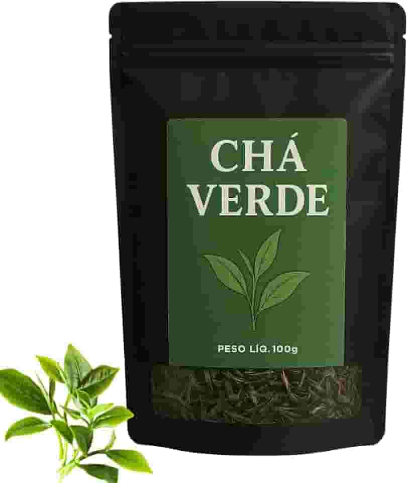 Chá Verde Natural Folhas Premium Antioxidante Detox Emagrecimento Saúde Bem Estar 200gr