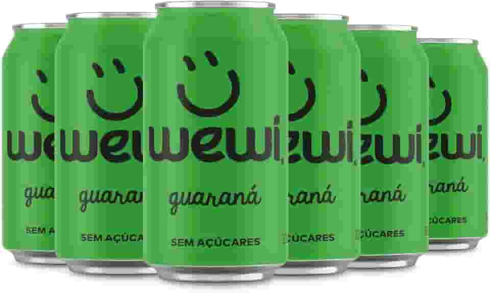 Guaraná Natural Zero Açúcar lata 350ml pacote com 6 unidades