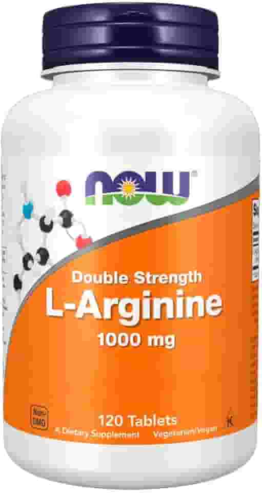 L-Arginina 1000mg Now Foods L-Arginine 120 Tablets Importado