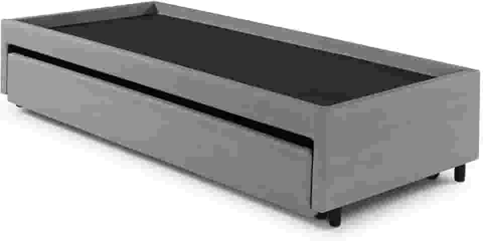 Bicama Box para Dois Colchões Solteiro Courino Cinza