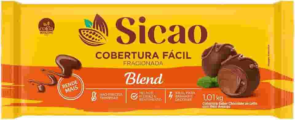 Cobertura Barra Fracionada Chocolate Blend Dia a Dia 1,01kg - Sicao