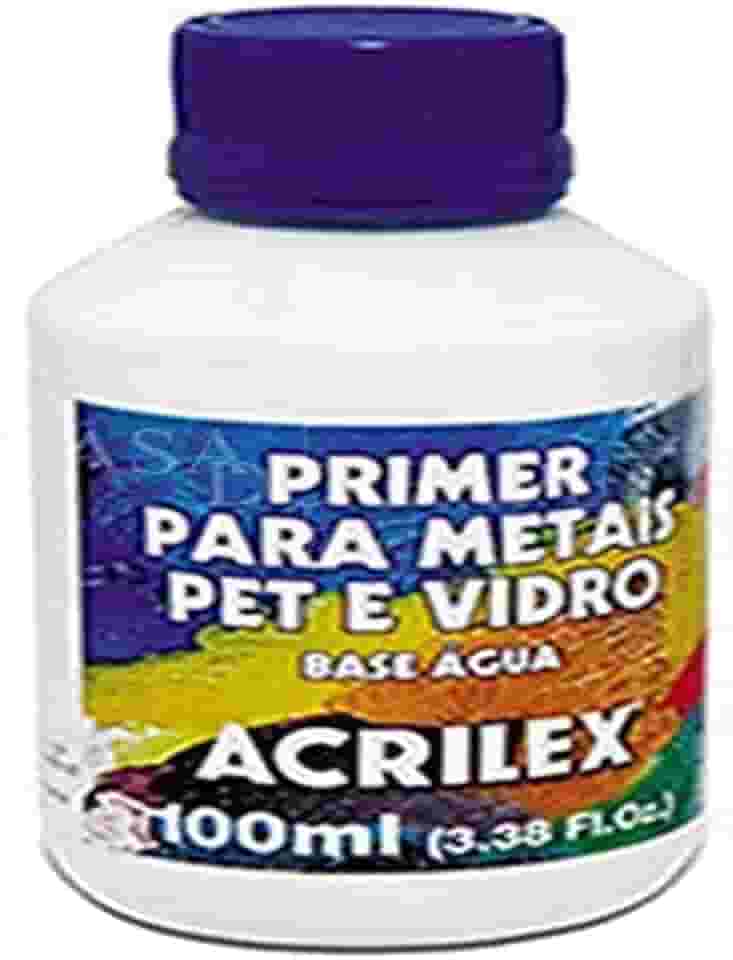 Acrilex Primer 3 em 1, Para Metal, Vidro e PET, Incolor, 100 ml