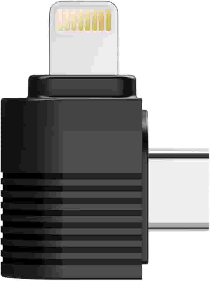 ULANZI A013 Adaptador OTG USB C para Lightning suporta audio,lapelas para iphone 14/13/12/11/iPad, Leitor de cartão de câmera, teclado, mouse, unidade flash USB (1, preto)