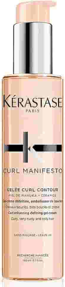 Kérastase Gel Curl Manifesto Gelée Curl Contour, Cabelos cacheados ou crespos, Definição de cachos, Mel de Manuka, Glicerina, Ceramidas, 150 ml