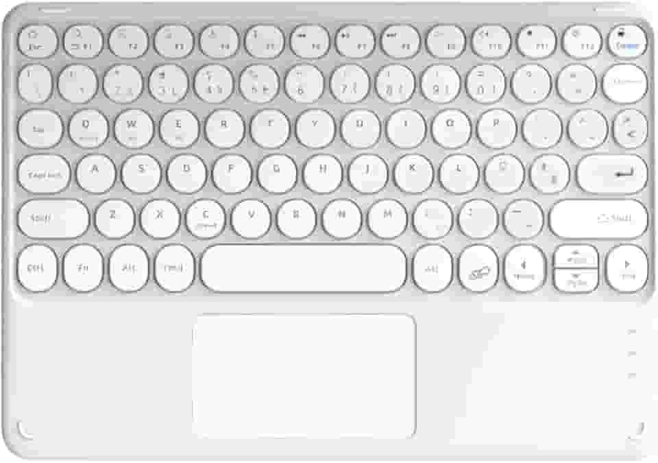 WB Teclado com Trackpad para Tablet e iPad (Branco)
