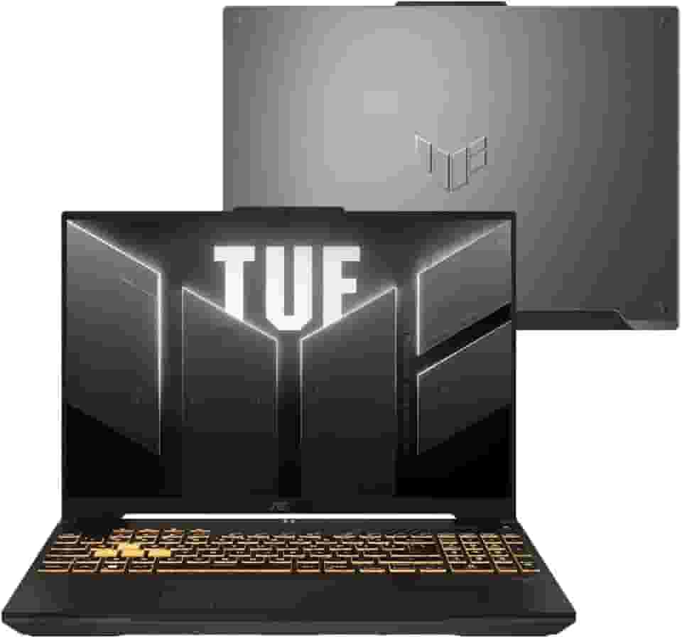 Notebook ASUS TUF Gaming F16 FX607VJ NVIDIA RTX 3050 Intel Core 5 210H 8Gb Ram 512Gb SSD Linux KeepOS Tela 16" Nível IPS 144Hz Cinza - RL002
