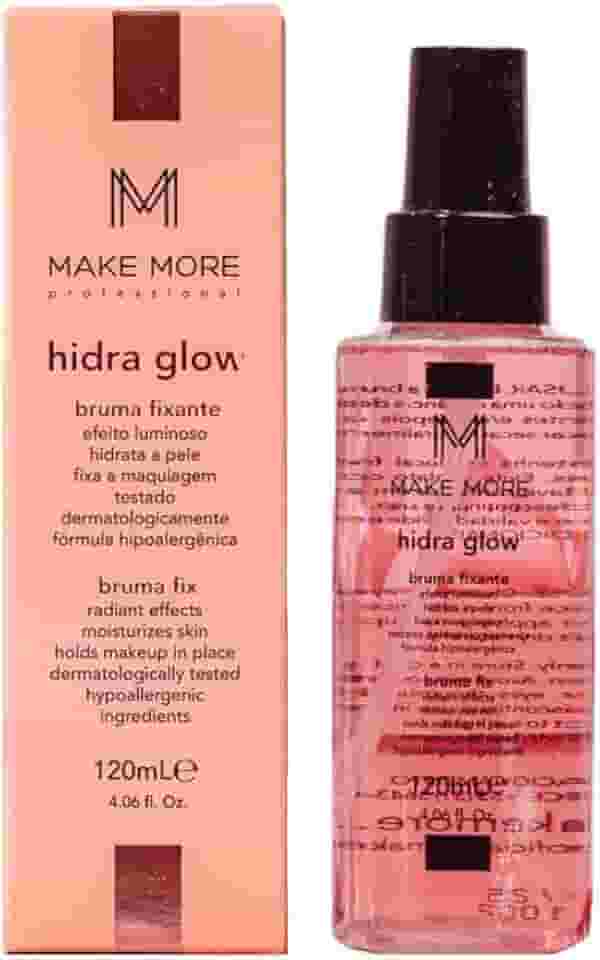 Bruma Fixadora Maquiagem Hidratante Make More Hidra Glow 120ml Iluminadora