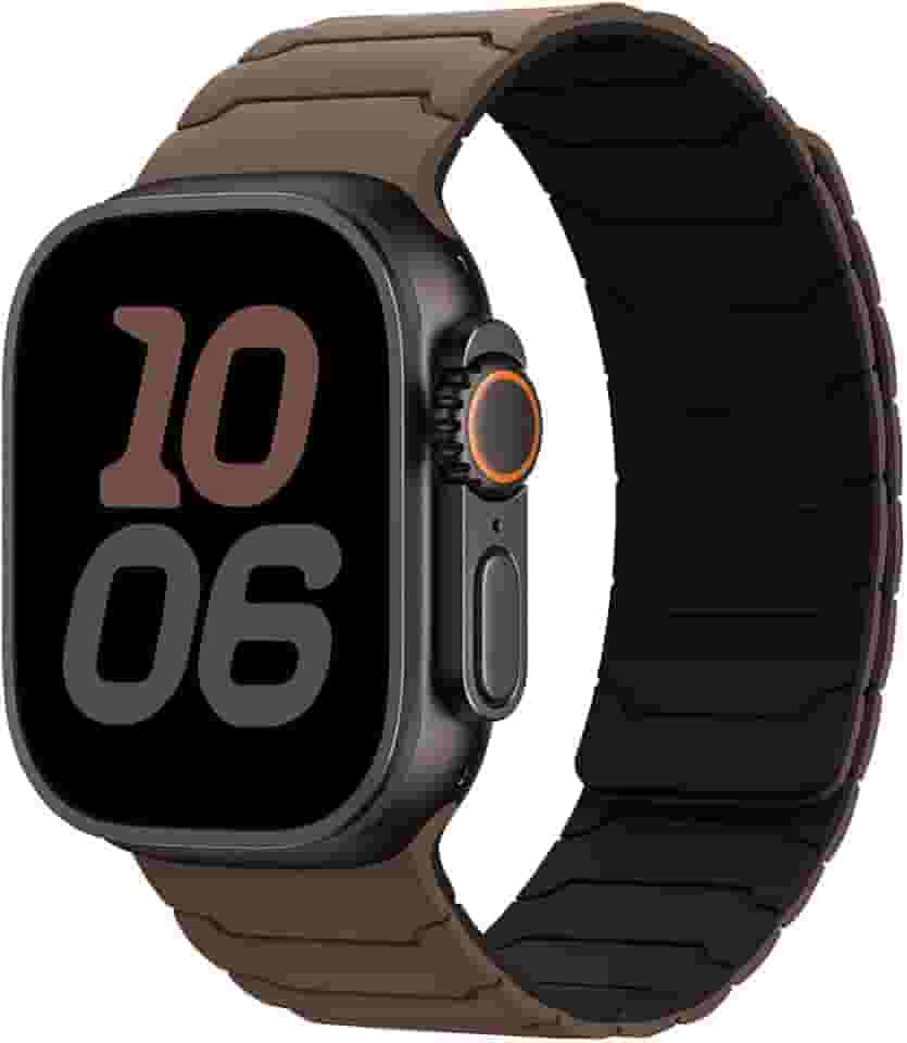 Pulseira magnética para Apple Watch séries 11/10/9/8/7/6/5/4/3/SE/3nd/Ultra3 de 49 mm, 46 mm, 45 mm, 44 mm, 42 mm, 41 mm, 40, 38, 7