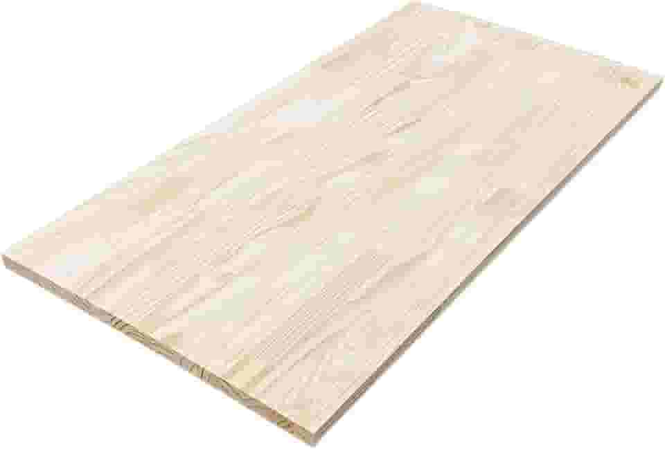 Tampo Madeira Maciça Pinus Lixado 2,5cm Escritorio Setup Bancada Tampa Maciço Mesa Pia Meligna (Sem Verniz, 160x70cm)