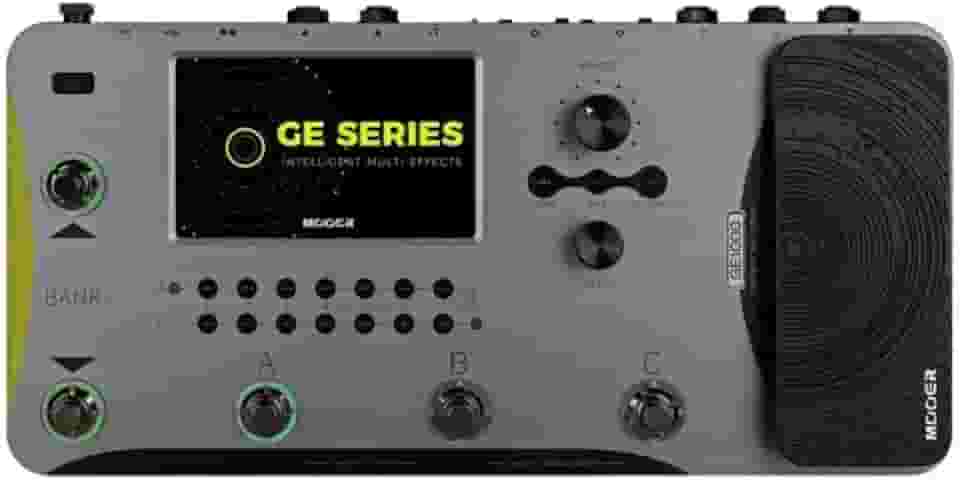 Mooer Pedaleira Muiltiefeitos GE1000 para Guitarra, USB, Saída XLR Balanceada MIDI In/Out, Tela LCD Touch 5", Impulse Response, Interface de Áudio