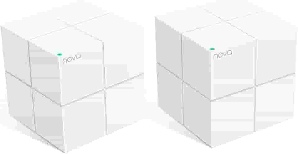 Sistema WiFi Mesh Tenda Nova MW6 - Cobre até 370 m² - Sistema WiFi Mesh AC1200 para toda a casa - Rede Gigabit de banda dupla para 90 dispositivos - Pacote com 2