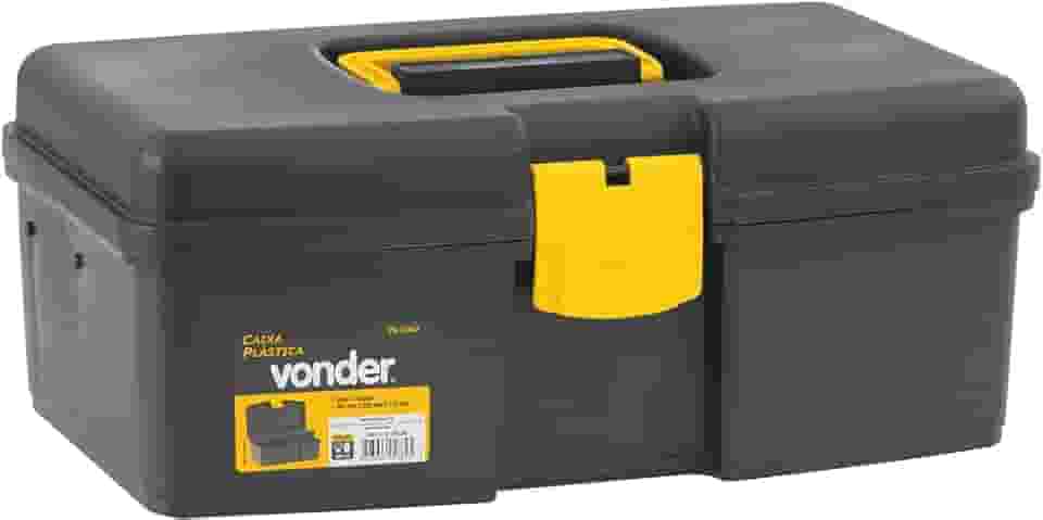 Vonder, Caixa Para Ferramentas, Plástica, Com 1 Bandeja, 35,0 Cm X 23,0 Cm 15,5 Cm, Vd 1002.