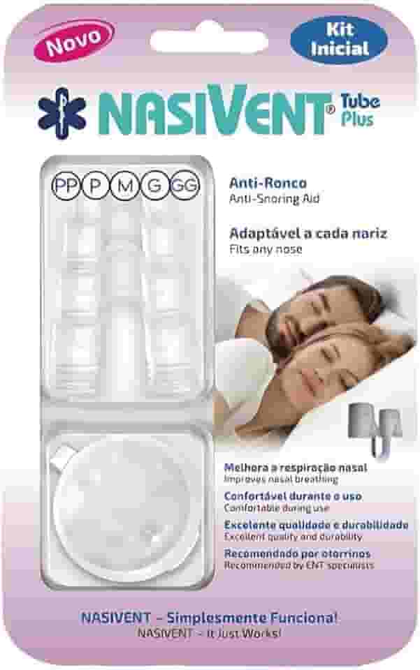 NASIVENT PREMIUM - Anti-Ronco - Dilatador Nasal - Kit Inicial com 5 Tamanhos - Inovação única de trava patenteada - Em silicone medicinal de altíssima qualidade (Kit Inicial - 5 pares)