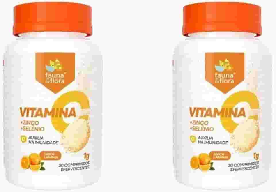 Vitamina C Zinco Selênio com 60 comprimidos Efervescente 1000mg