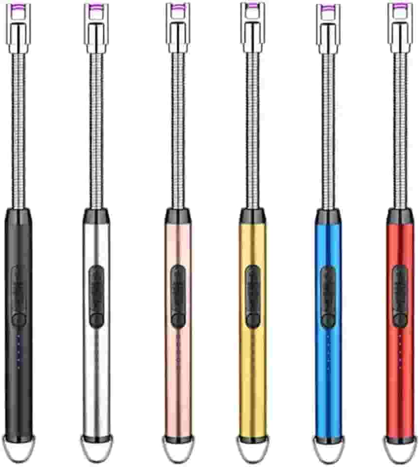 Isqueiro Elétrico USB Recarregável Multifunção para Cozinha Fogão a Gás Carvão Velas e Mais com Cores Variadas