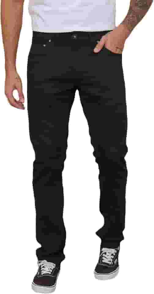 Calça Masculina Skinny Jeans Preto- black jeans