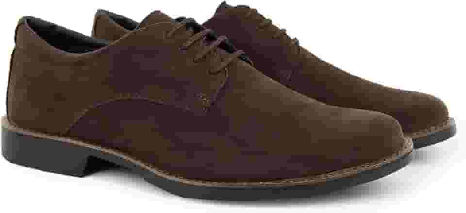 Sapato Social Oxford Masculino Elegante em Camurça Confortável e Resistente