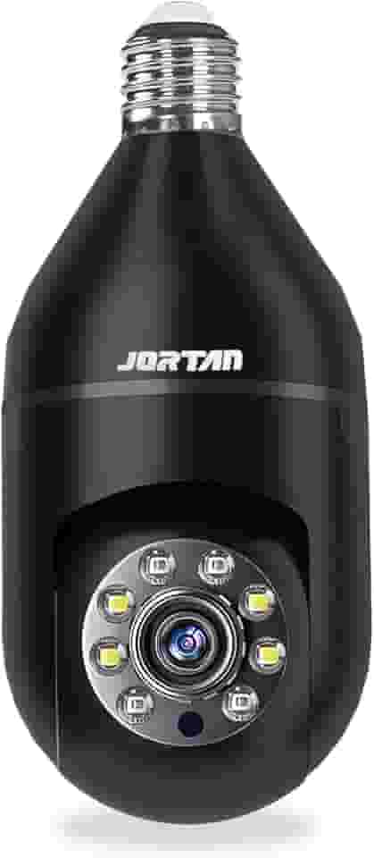 Câmera Lâmpada Wi-Fi 1080P Full HD 360° – Visão Noturna, Detecção Humana Inteligente, Áudio Bidirecional, Gravação em Nuvem e MicroSD até 128GB (preto)