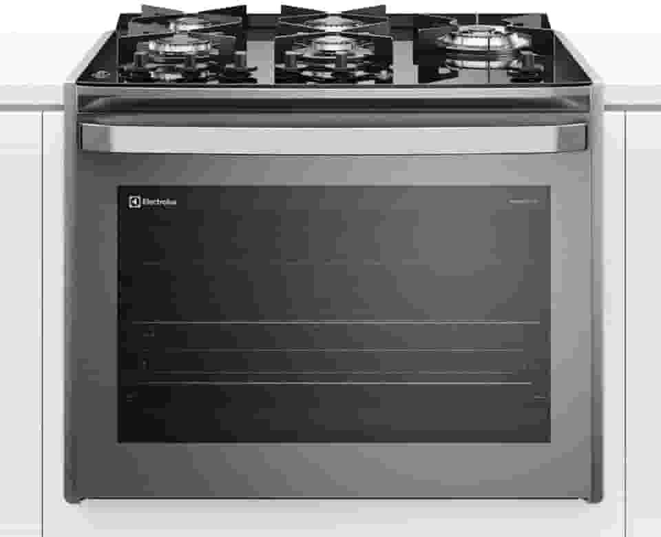 Fogão de Embutir 5 bocas Electrolux Cinza Experience com Mesa de Vidro, PerfectCook360 e VaporBake (FE5EC) 127V