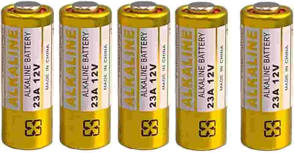 Bateria Alcalina Pilha 23A 12V 05 Unidades Portao Controle Alarme Carro Duravel