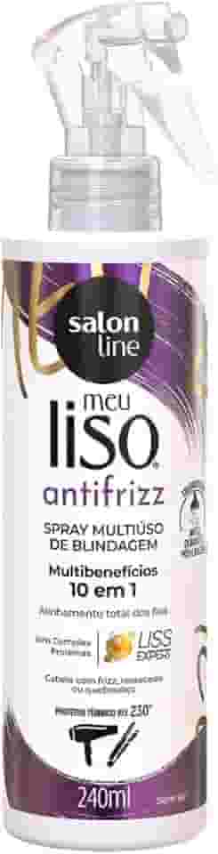 Salon Line, Spray 10 em 1, Meu Liso, Antifrizz, Vegano - Para Cabelos Lisos, 240ml