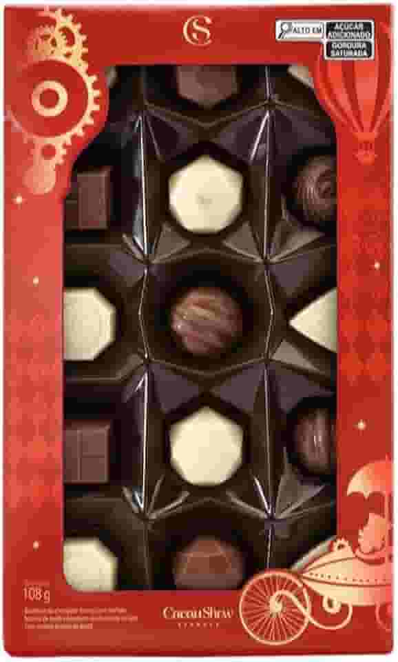 Caixa de Bombons Mini Show laCreme de Natal 108g Cacau Show