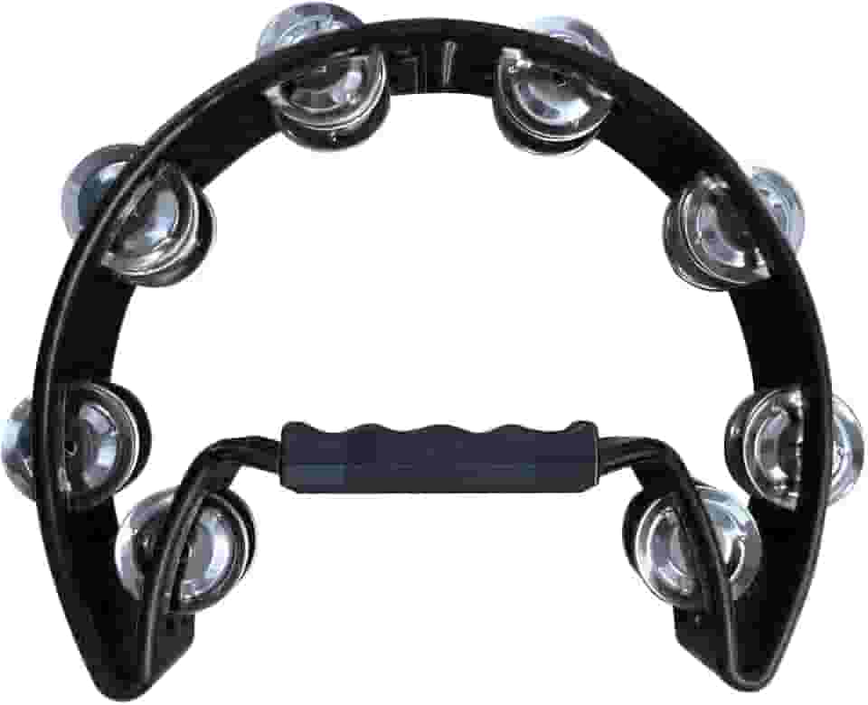 Pandeirola Pandeiro Meia Lua Cajon Percussão (PRETO)