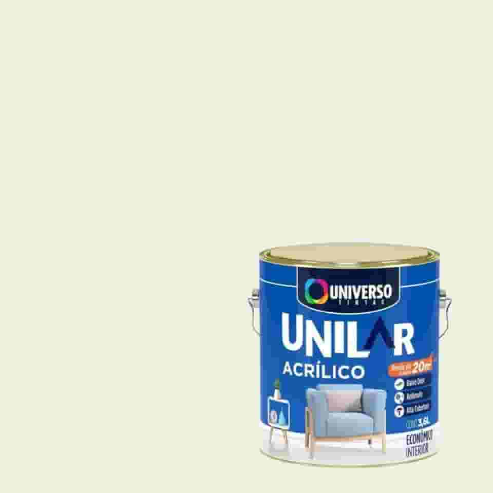 Tinta Acrílica Antimofo Unilar 3,6l Escolha sua Cor (Branco Gelo)