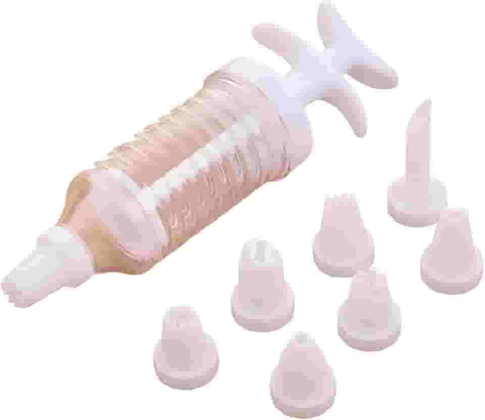 Seringa Pistola Caneta para Decorar Confeitar Bolos com 8 Bicos
