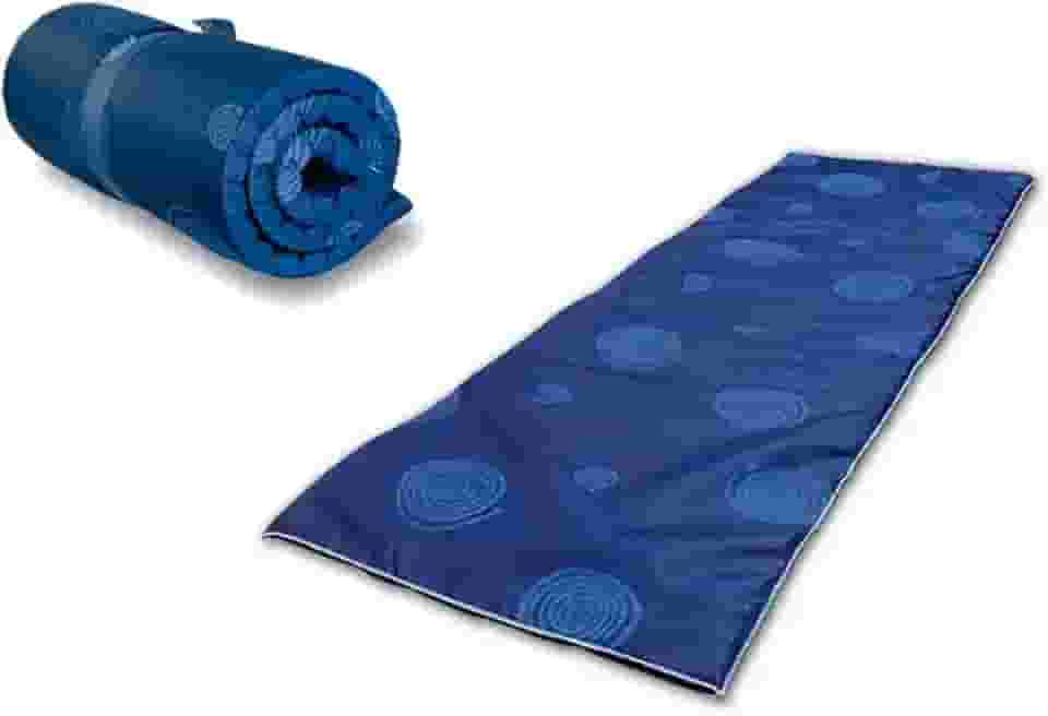 Luckspuma Colchonete Camping Solteiro 65x180x3cm D18 Azul
