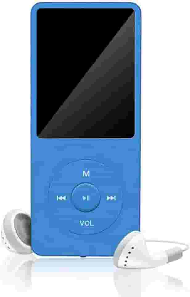 Honorall Leitor MP3 / MP4 Leitor de música de 64 GB Leitor de música MP3 portátil com ecrã de 1,8" com rádio FM Voice Recorde para crianças e adultos