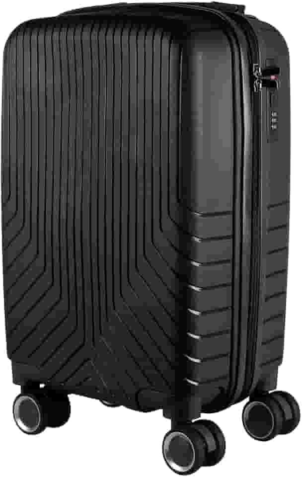 Mala de bordo em Polipropileno 4 rodas 360º - AeroMalas Sérvia (Preto)