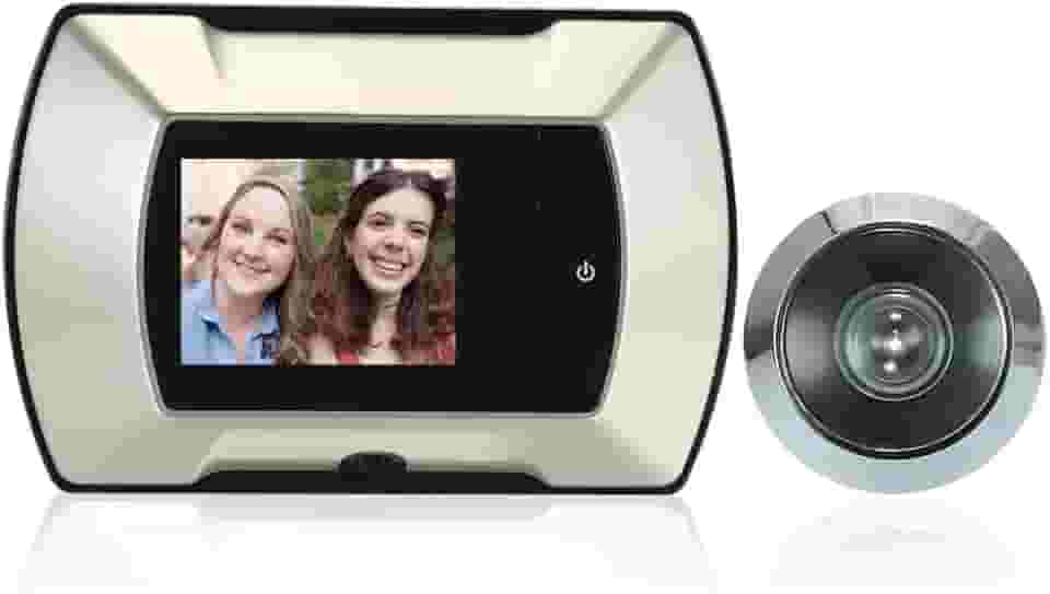 Monitor Visual Lcd Tft De 2,4" Com Olho Mágico Para Porta, Câmera Sem Fio, Digital Campainha Elétrica