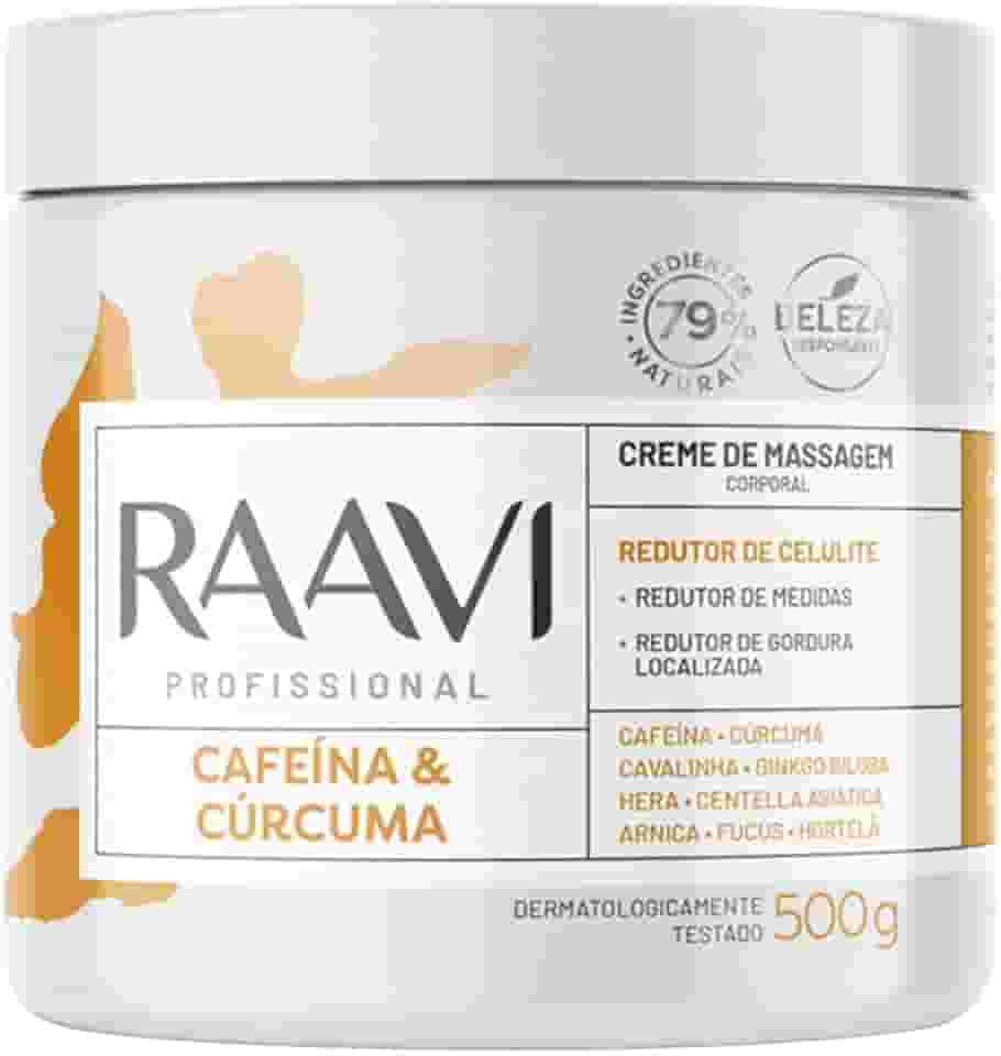Raavi Creme De Massagem Cafeina E Curcuma
