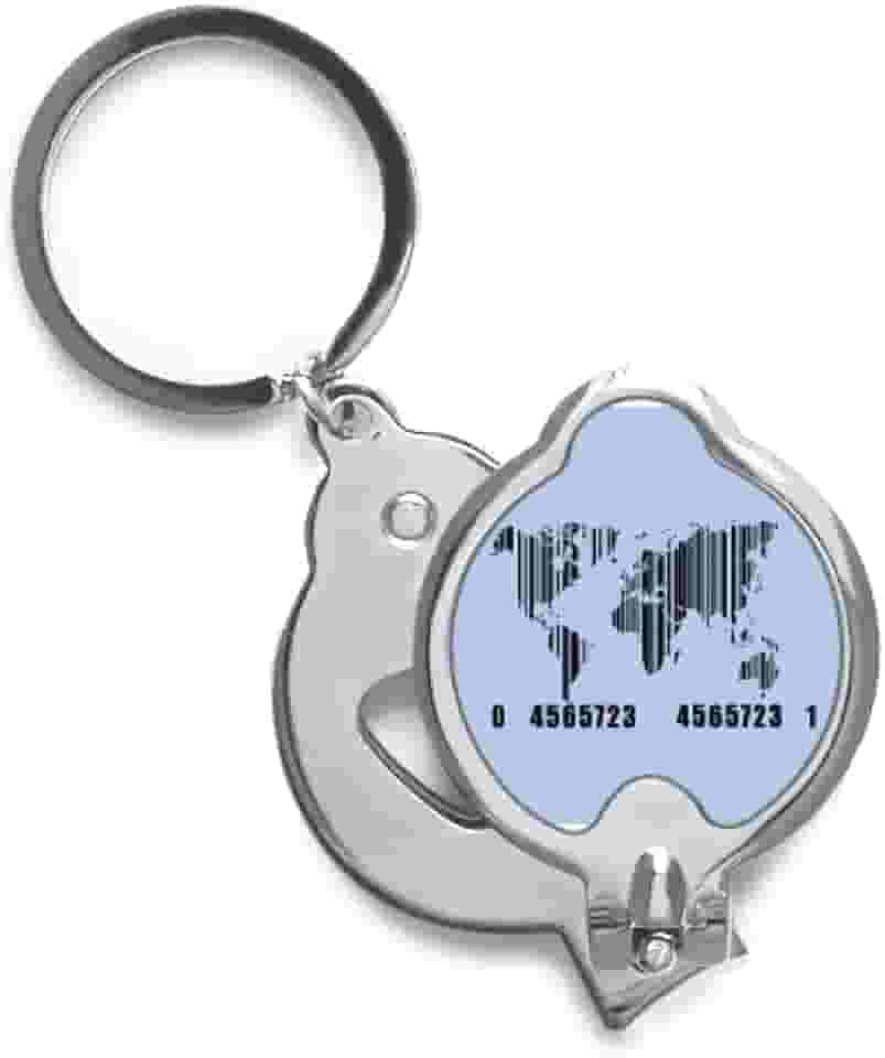 Cortador de unhas de dedo do Múndi Continent Ocean Cortador de aço inoxidável