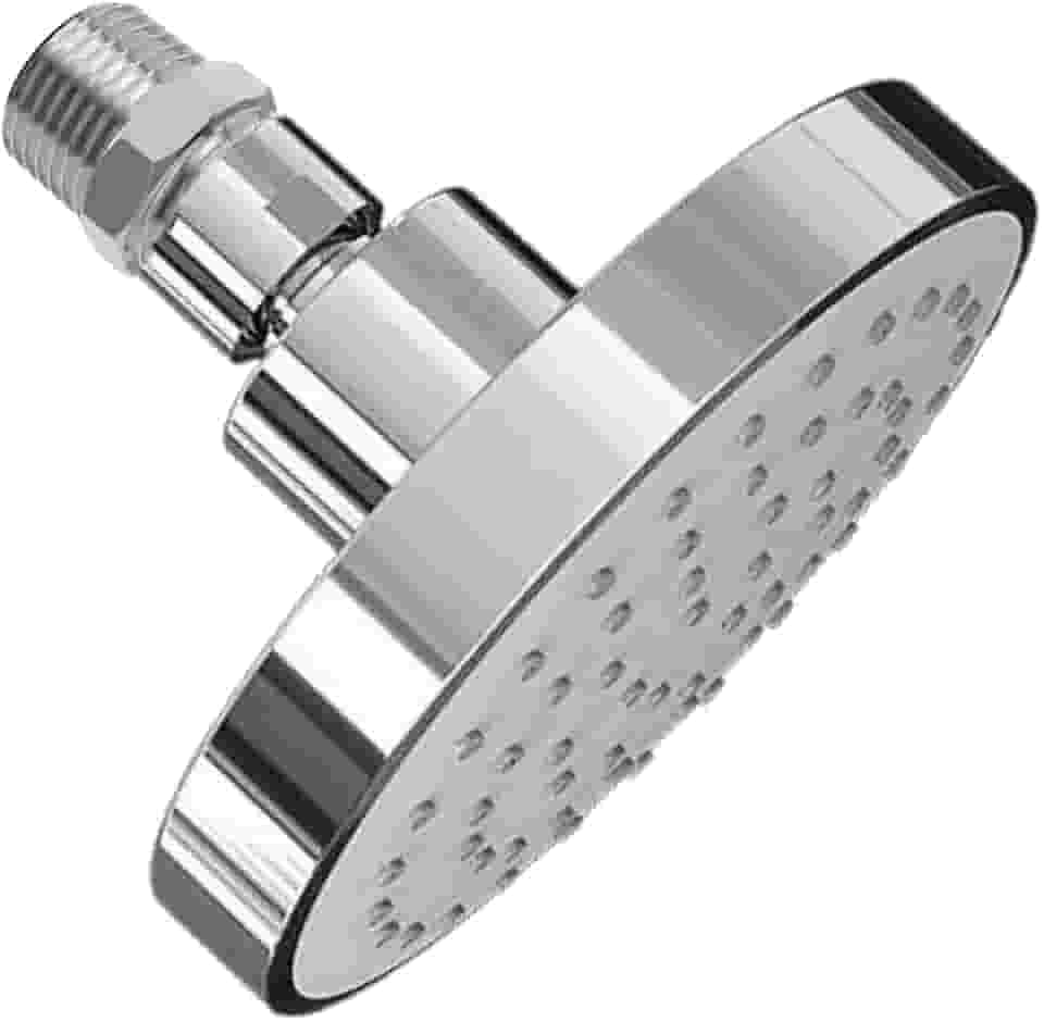 Chuveiro de Teto Redondo, ABS Cromado, 10cm de Diâmetro, Sistema de Jatos Múltiplos