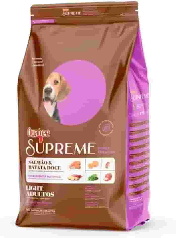 Quatree Supreme Light Sabor Salmão e Batata Doce Cães Adultos Todas as Raças 15kg
