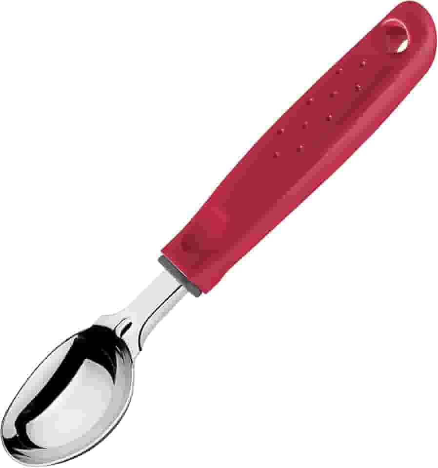 Concha para Sorvete Tramontina Utilitá com Lâmina em Aço Inox e Cabo de Polipropileno Vermelho