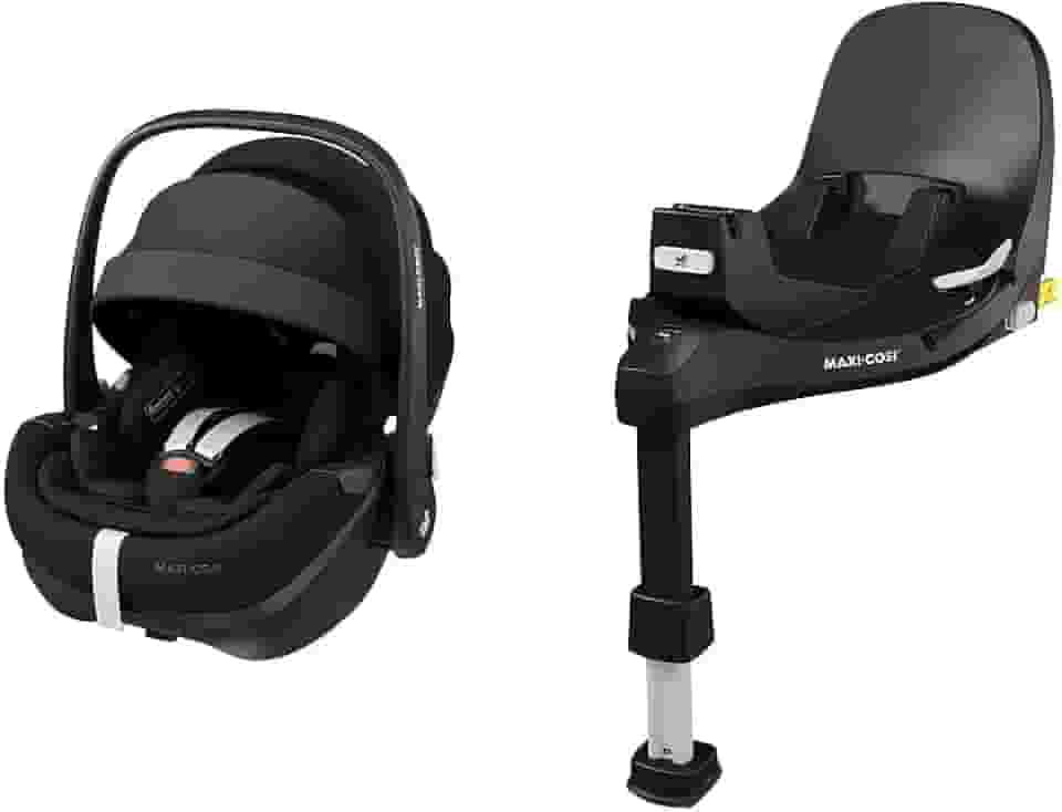 Bebê Conforto Maxi-Cosi, Pebble, com Base Familyfix, Giro 360° Isofix, Essential Black