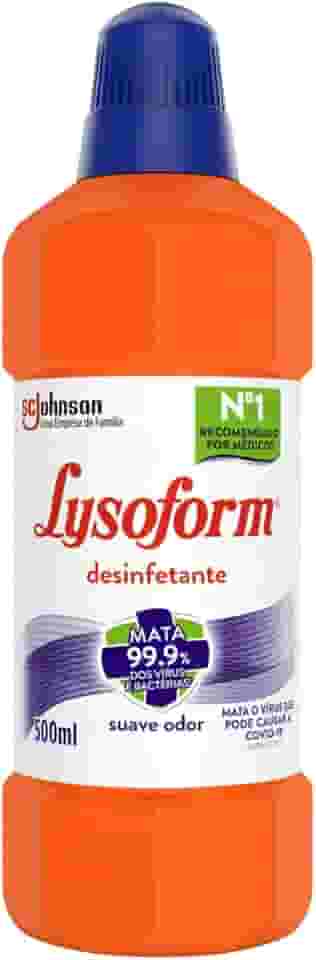 Lysoform Suave Odor, Desinfetante Líquido, Limpeza Pesada e Eficiente, 500ml