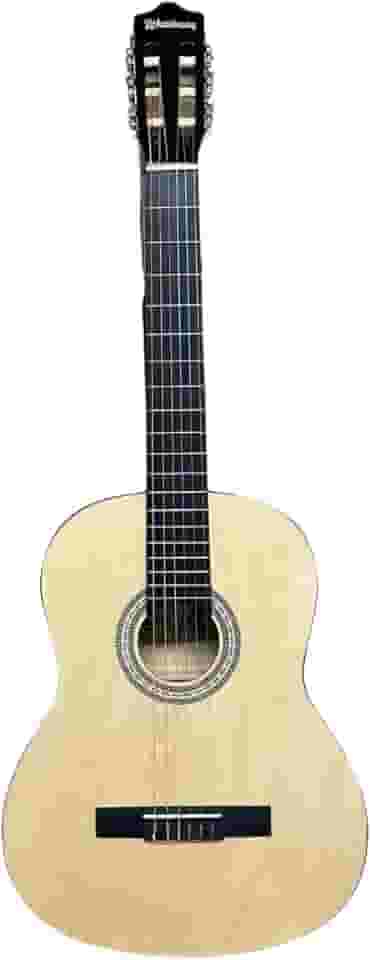 Violão acústico clássico para iniciantes 6 cordas nylon Waldman WN-18 BK - Cor: Natural