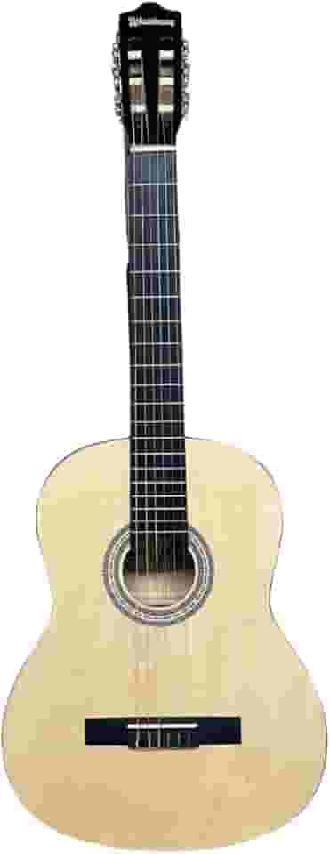Violão acústico clássico para iniciantes 6 cordas nylon Waldman WN-18 BK - Cor: Natural
