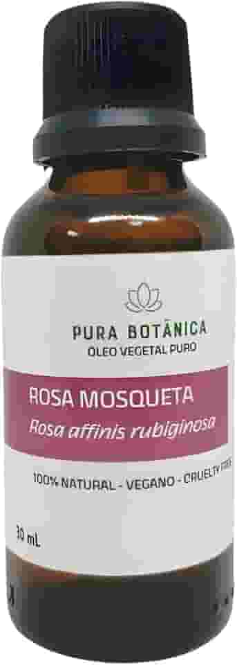 Óleo Vegetal de Rosa Mosqueta 30ml – 100% Puro Pura Botânica para Cuidados com a Pele, Regeneração Natural, Hidratação e Rotinas de Beleza e Bem-Estar