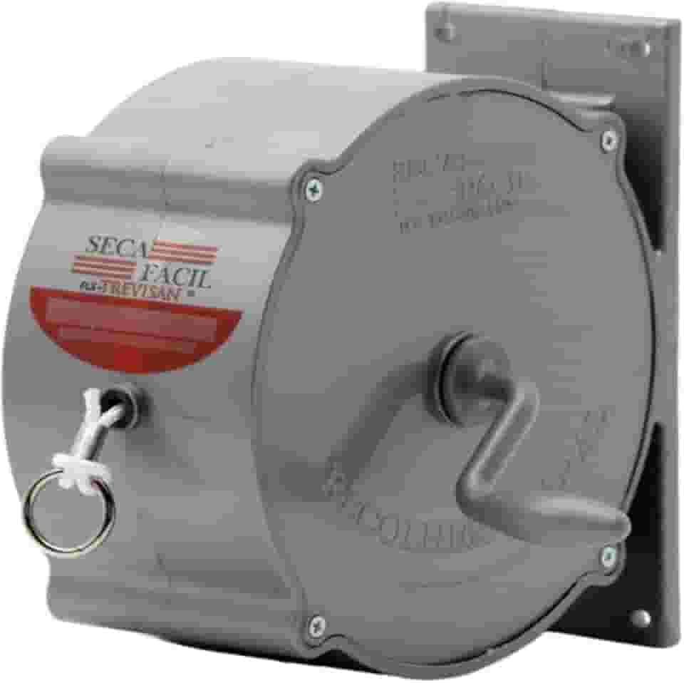 Varal Recolhível Trevisan Retrátil De Parede 30m Grafite Seca Fácil