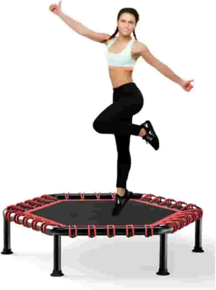 NOVEVE Jump Cama Elastica Academia Profissional Trampolim 250kg Rosa