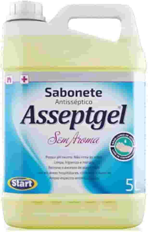 Sabonete Líquido Antisseptico Asseptgel 5 Litros Sem Aroma