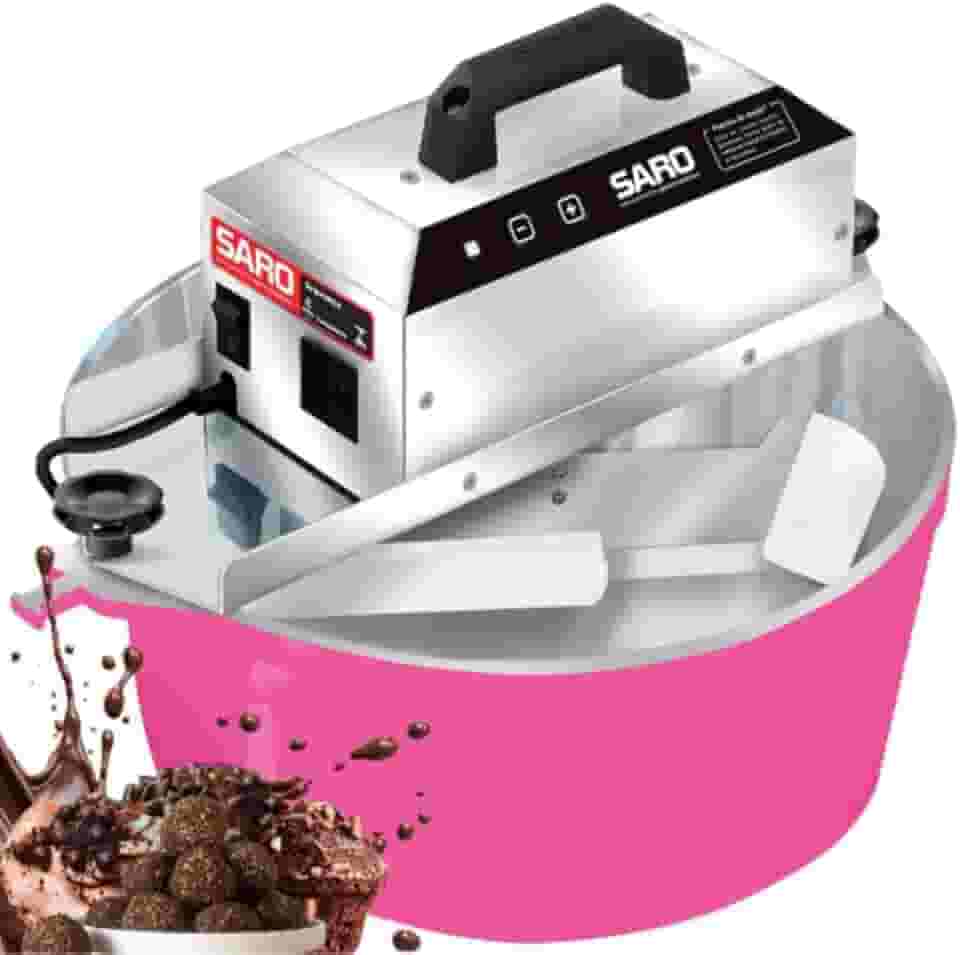 SARO Panela Mexedora de Salgados e Doces Automática Elétrica 10 Litros PA10 Bivolt (Pink)